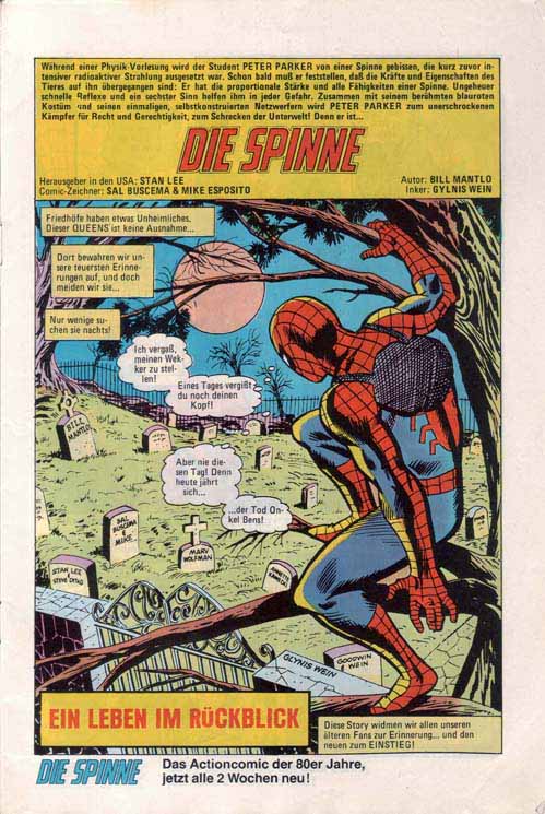 Amazing Spider-Man Splash Page