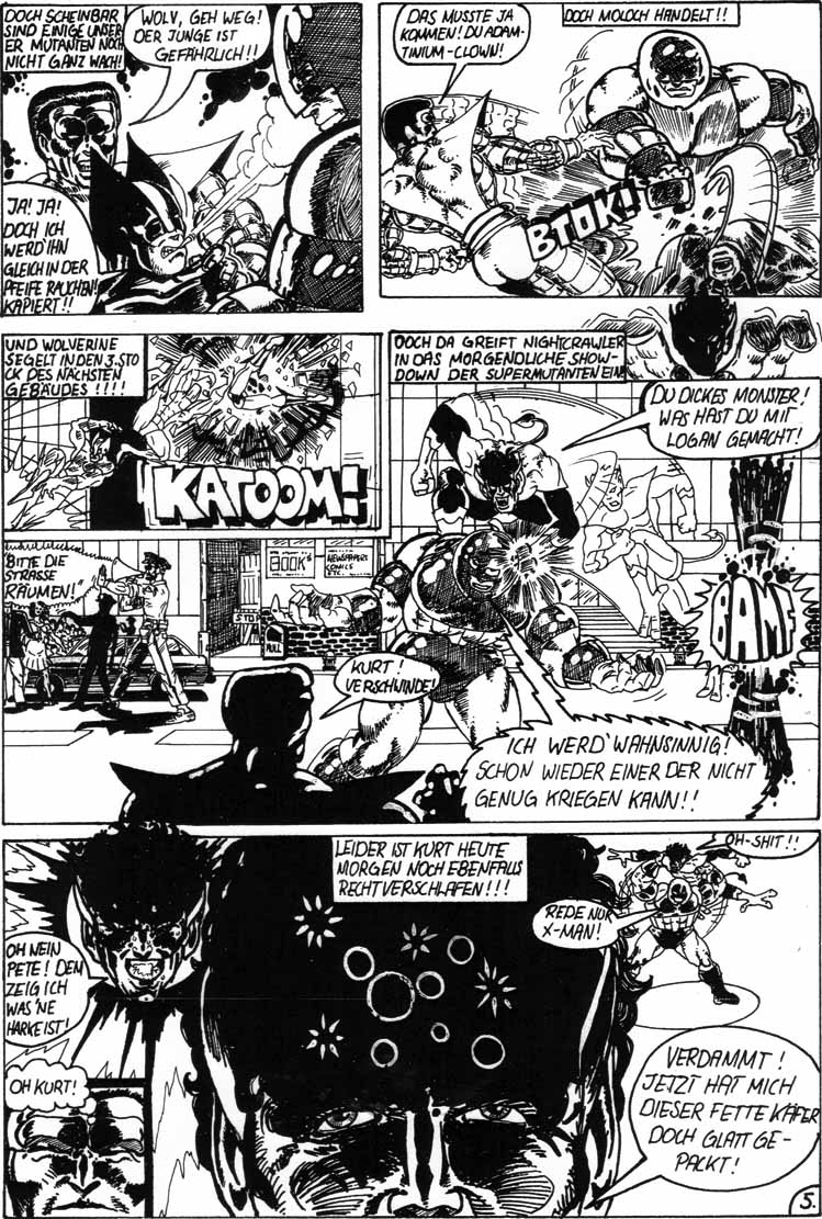 kostenloses Amateurcomic X-Men von Attila Hercsuth