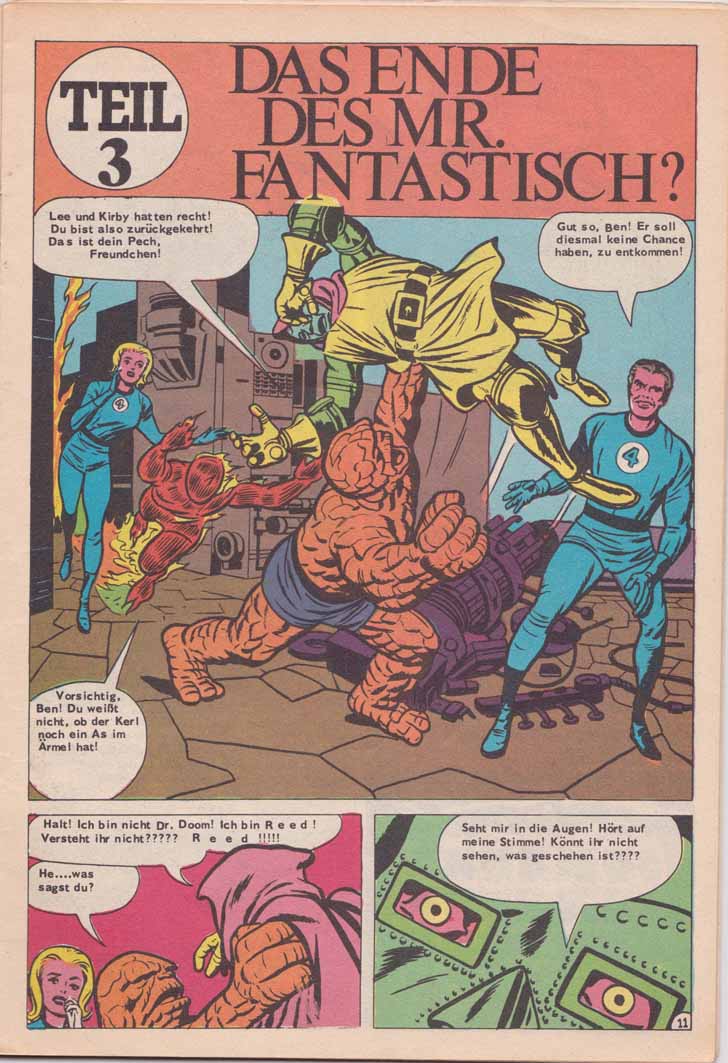 HIT-Comics fantastischen Vier Splash Page