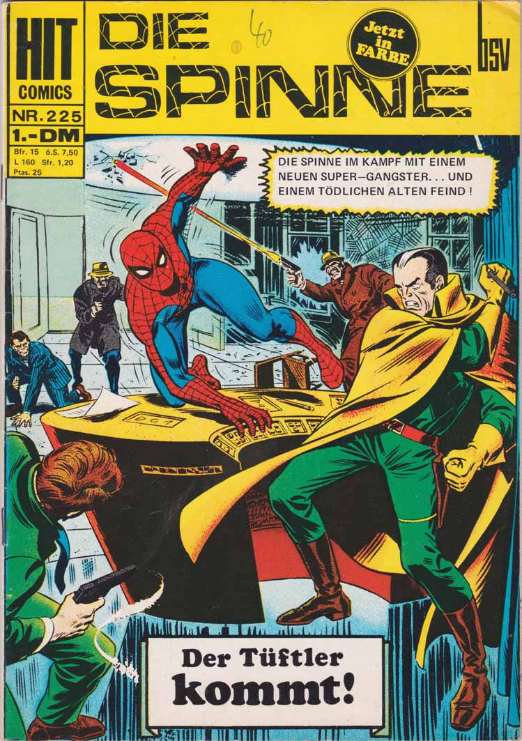die Spinne Marvel hit Cover